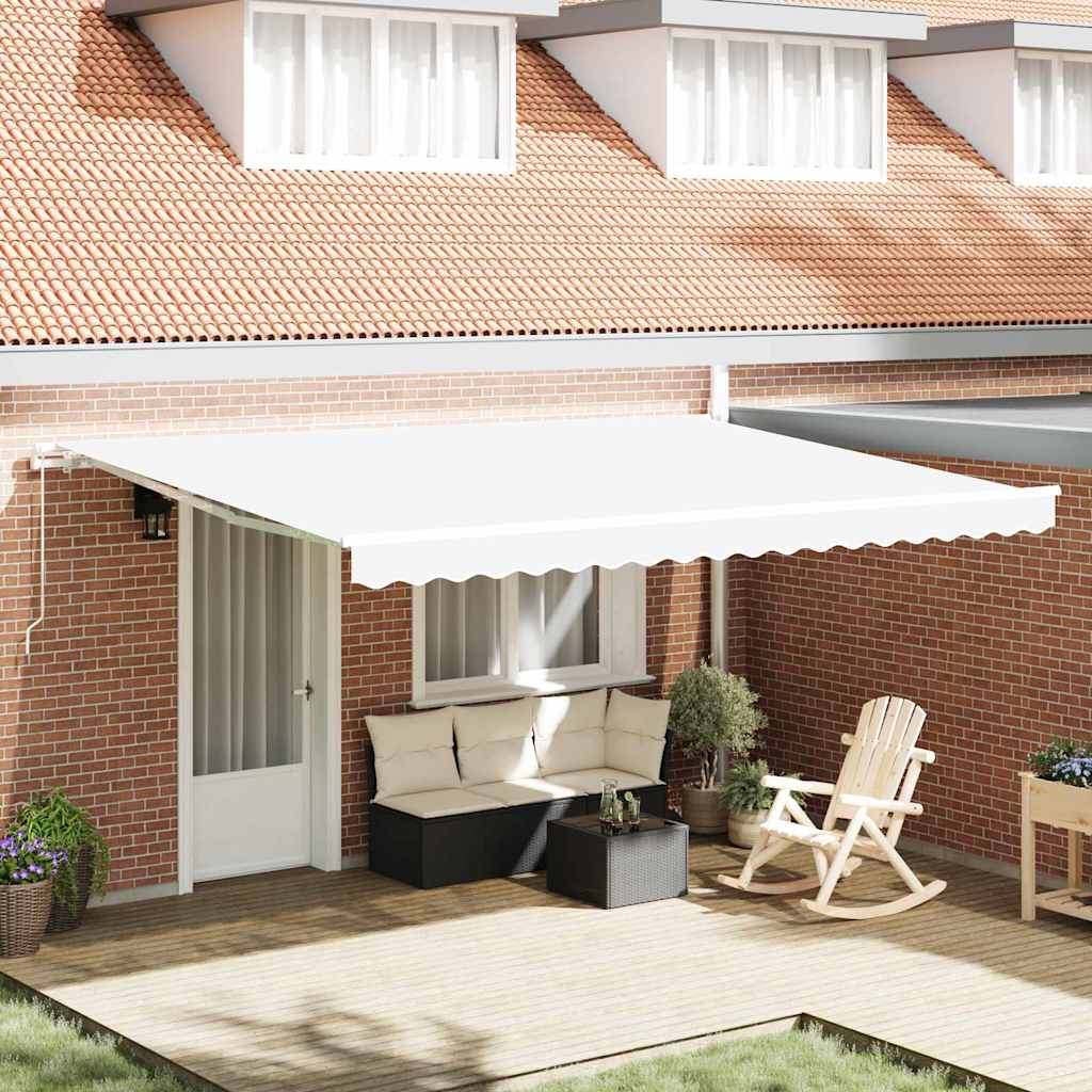 Αντιανεμικό Λευκό 450 x 350 x 165 εκ Πολυεστέρας - Pakobazaar
