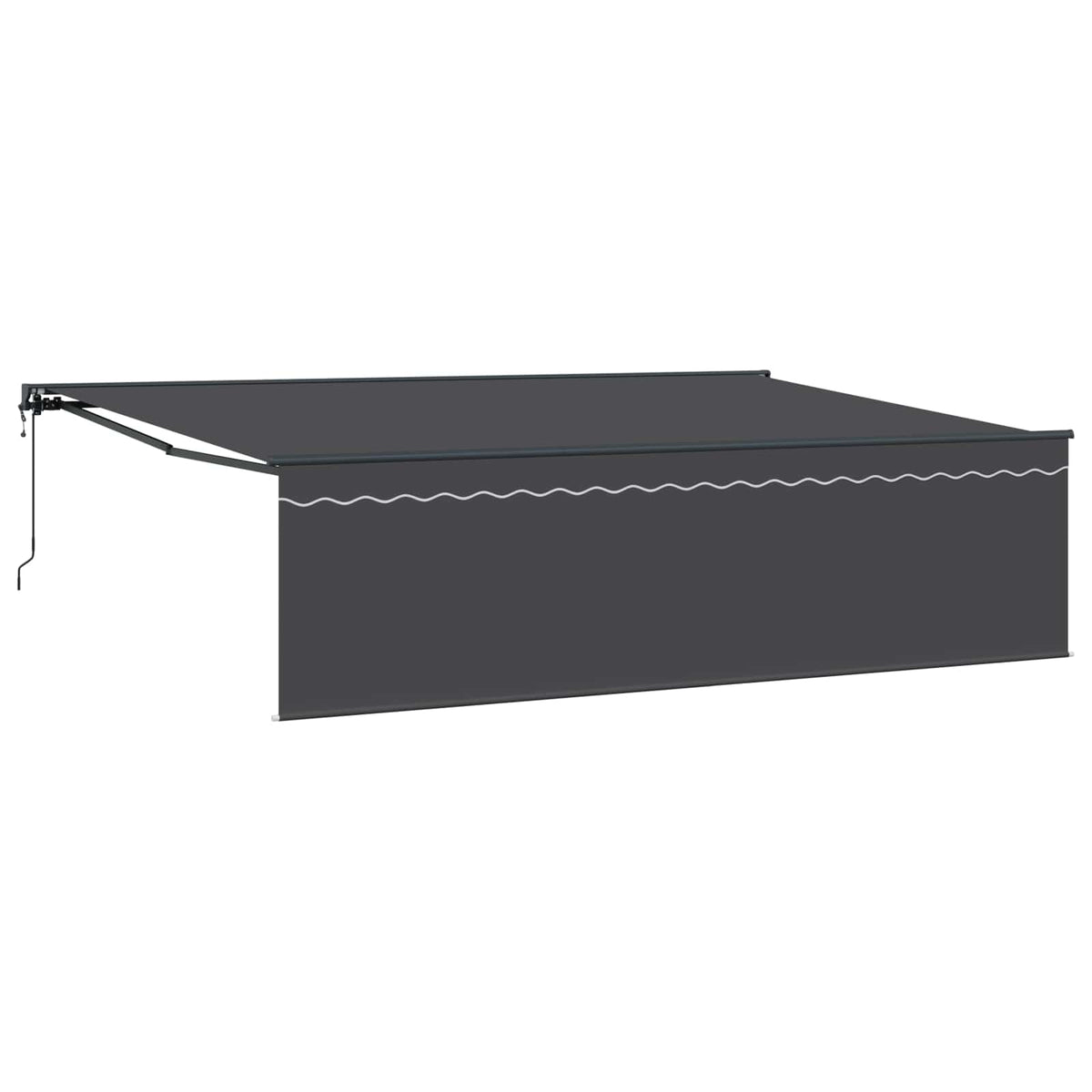 Ηλεκτρική Αυλή 5 x 3 m Ανθρακί 100% Πολυεστέρας - Pakobazaar