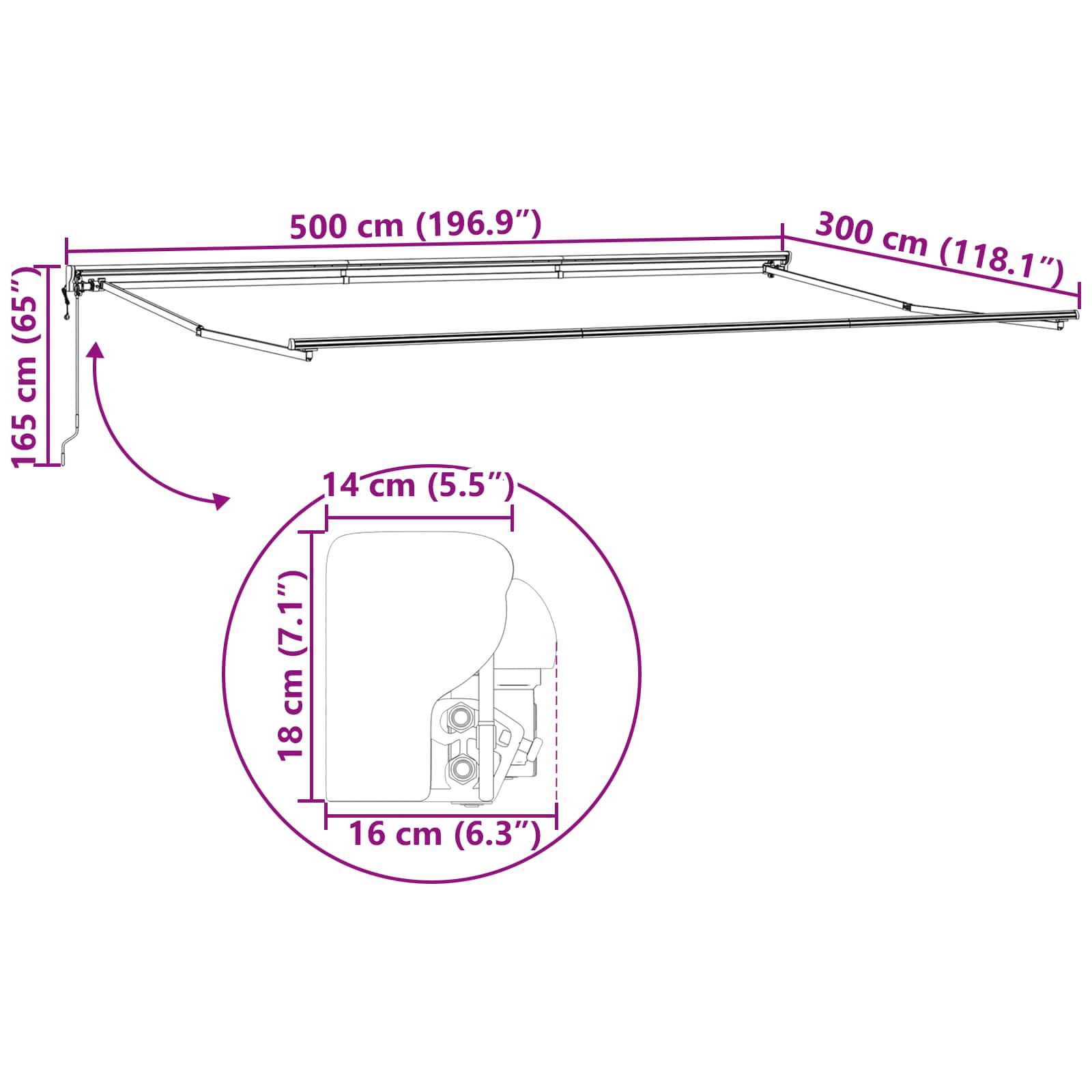 Σκηνίτσα Αναδιπλούμενη Πολύχρωμο 500 x 300 εκ