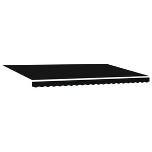 Αναδιπλούμενη τέντα Μαύρο 500 x 300 εκ Καμβάς και Αλουμίνιο - Pakobazaar