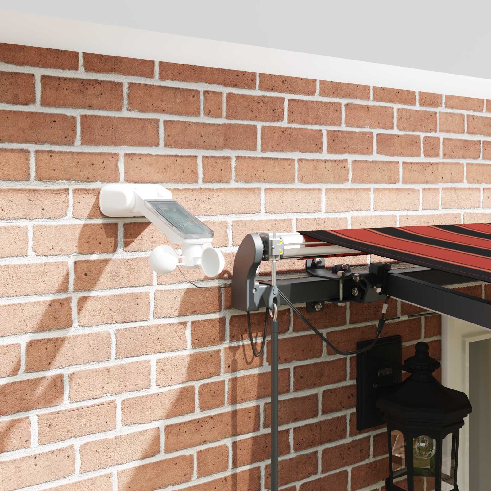 Ύφασμα Ομπρέλας με πορτοκαλί και καφέ 500 x 350 εκ Πολυεστέρας - Pakobazaar