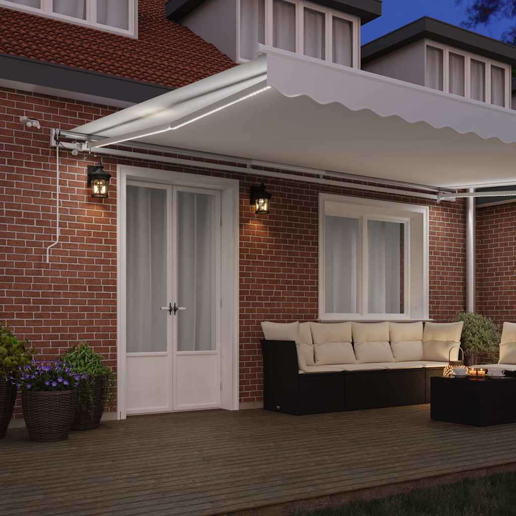 Σκηνίτσα Αναδιπλούμενη Λευκό 500 x 350 εκ Πολυέστερ και Μέταλλο