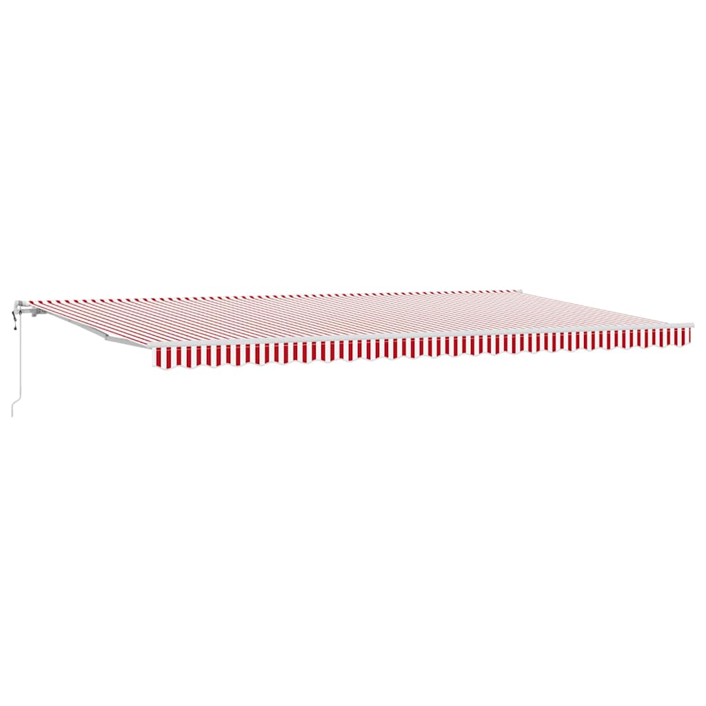Ηλεκτρικό Αναδιπλούμενο Σκίαστρο Κόκκινο και Λευκό 600 x 300 εκ