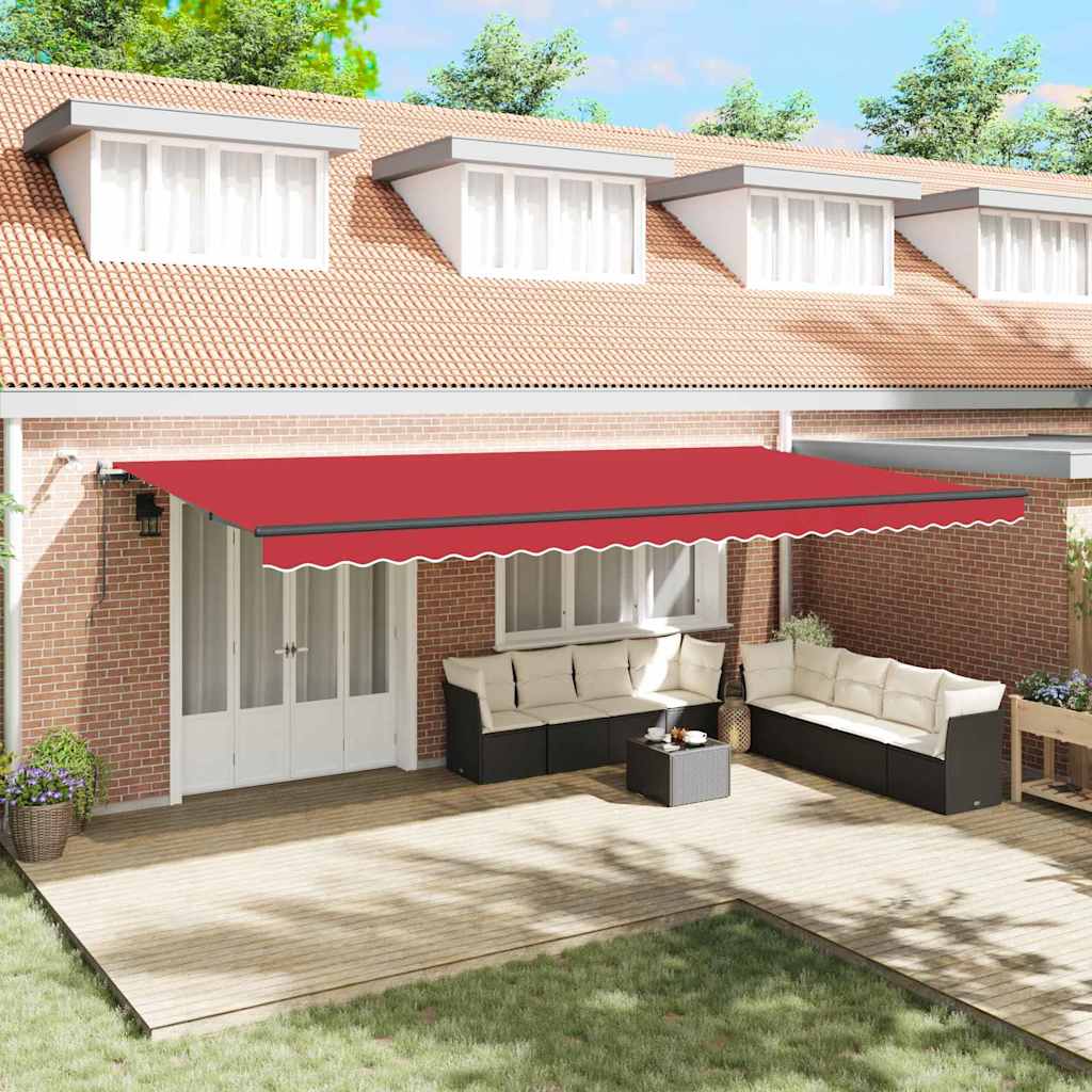 Ύφασμα Ομπρέλας με Κόκκινο 600 x 300 εκ Πολυεστέρας