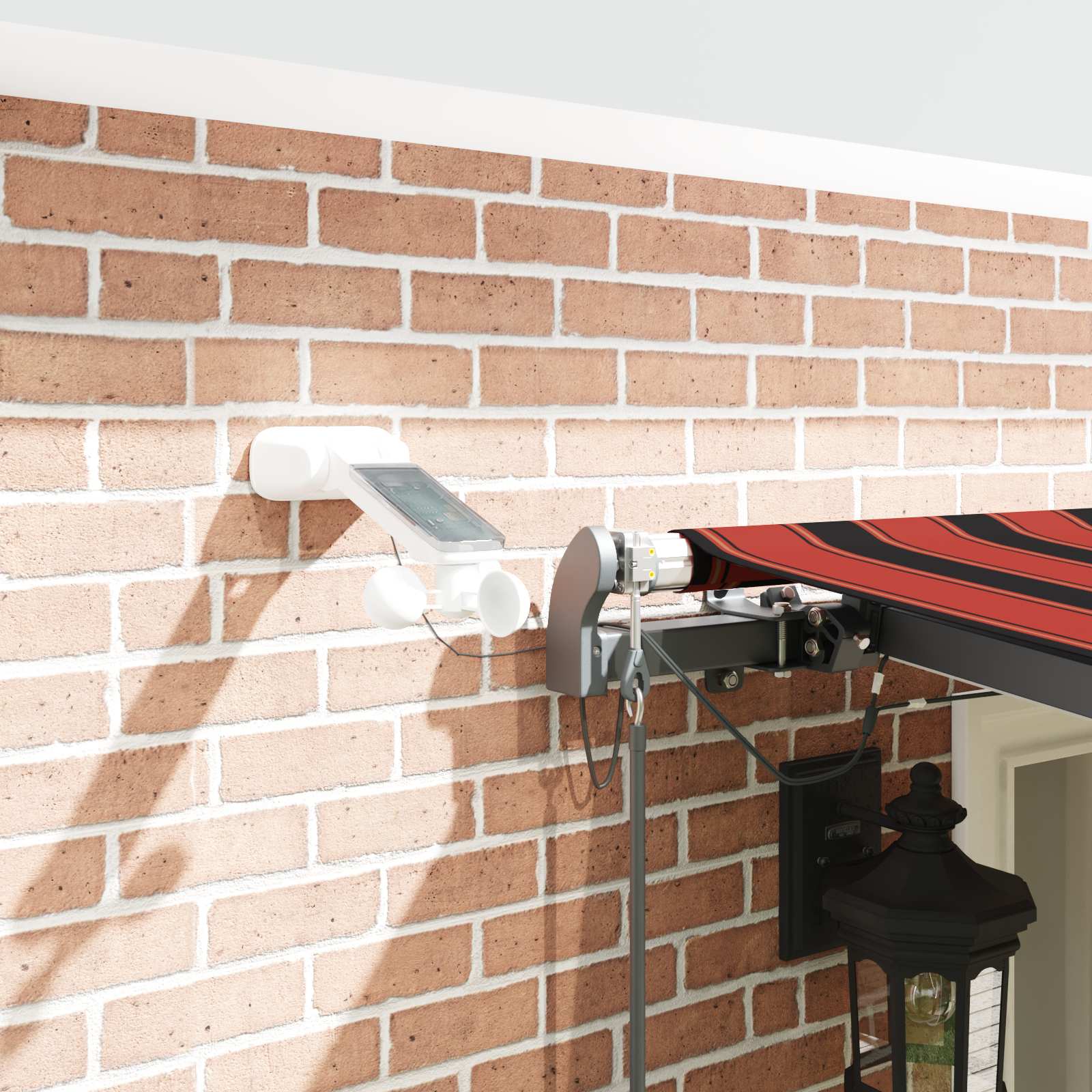 Ύφασμα Ομπρέλας με πορτοκαλί και καφέ 600 x 350 εκ Πολυεστέρας - Pakobazaar