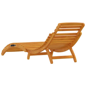 Ξαπλώστρα 2 pcs Καφέ 55 x 184 x 64cm Στερεό Ξύλο Ακακίας - Pakobazaar