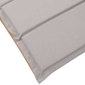 Ξαπλώστρα με μαξιλάρι 2 pcs Taupe Στερεό Ξύλο Ακακίας - Pakobazaar