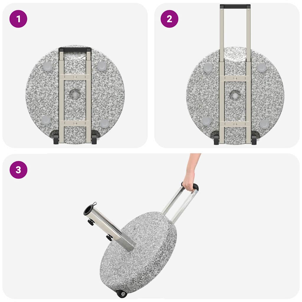 Βάση ομπρέλας Γκρι Ø 45 x 37.5 εκ. Γρανίτης