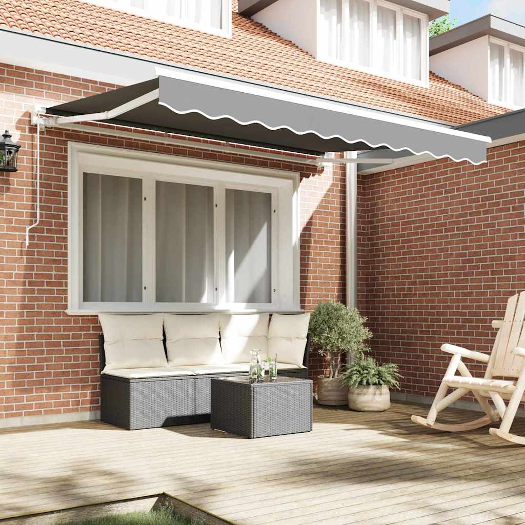 Σκελετός Τέντας Λευκό 3,5 x 2 m Ατσάλι με Πούδρα