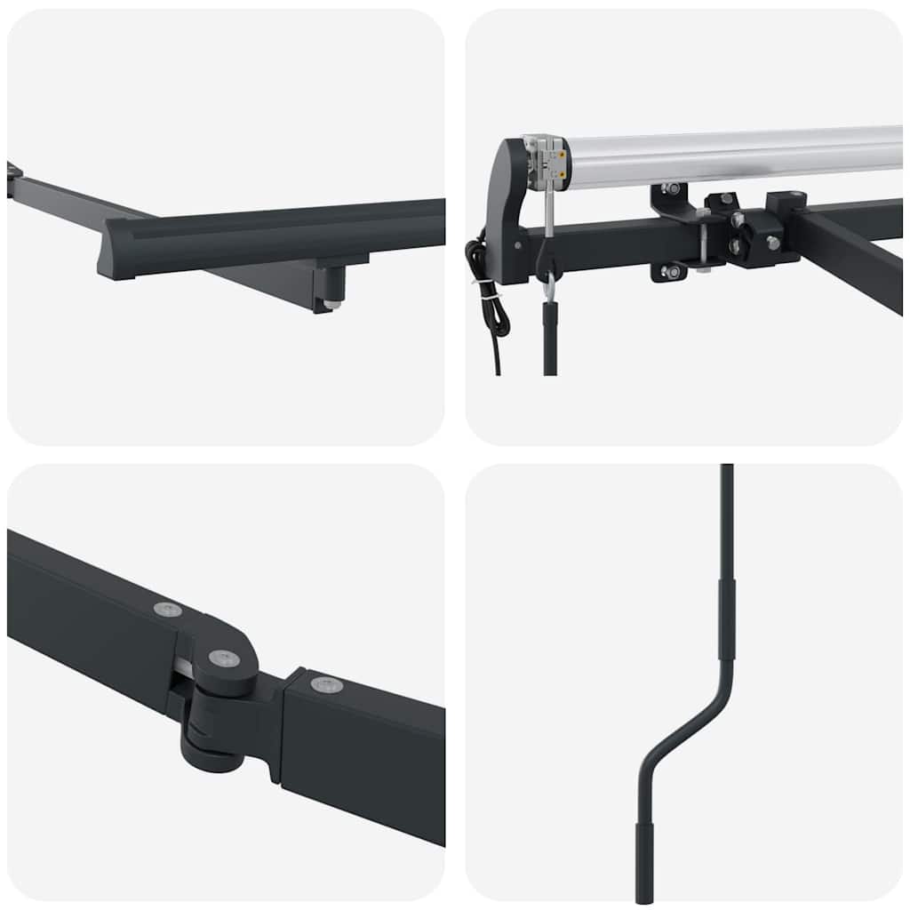 Σκελετός Τέντας Ανθρακί 4 x 2 m Μέταλλο - Pakobazaar