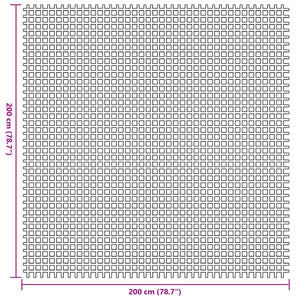 Χαλκάκι Σκηνής Ανθρακί 200 x 200 cm Πολυεστέρας