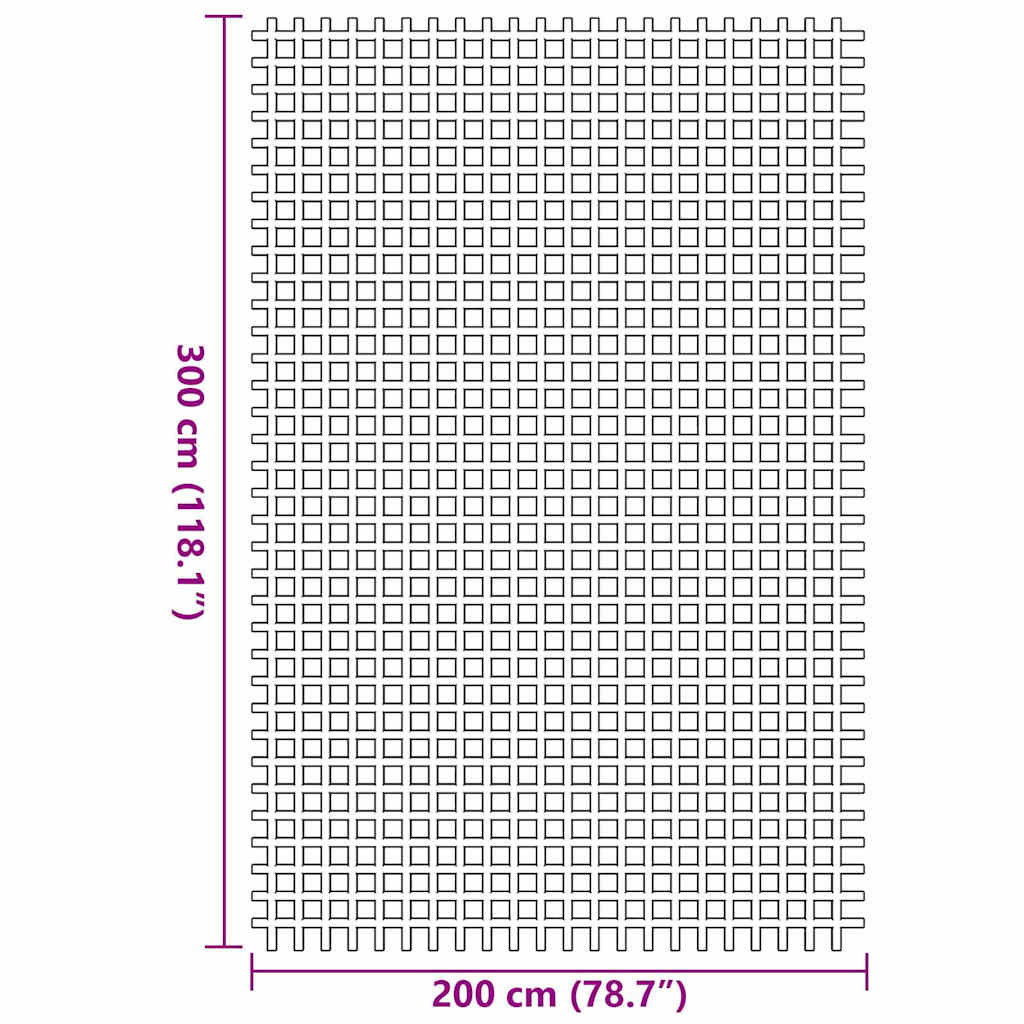 Χαλκάκι Σκηνής Ανθρακί 300 x 200 cm Πολυεστέρας