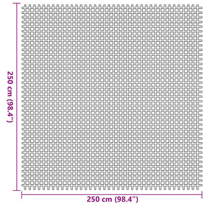Χαλκάκι Σκηνής Μπλε 250 x 250 cm Πολυεστέρας