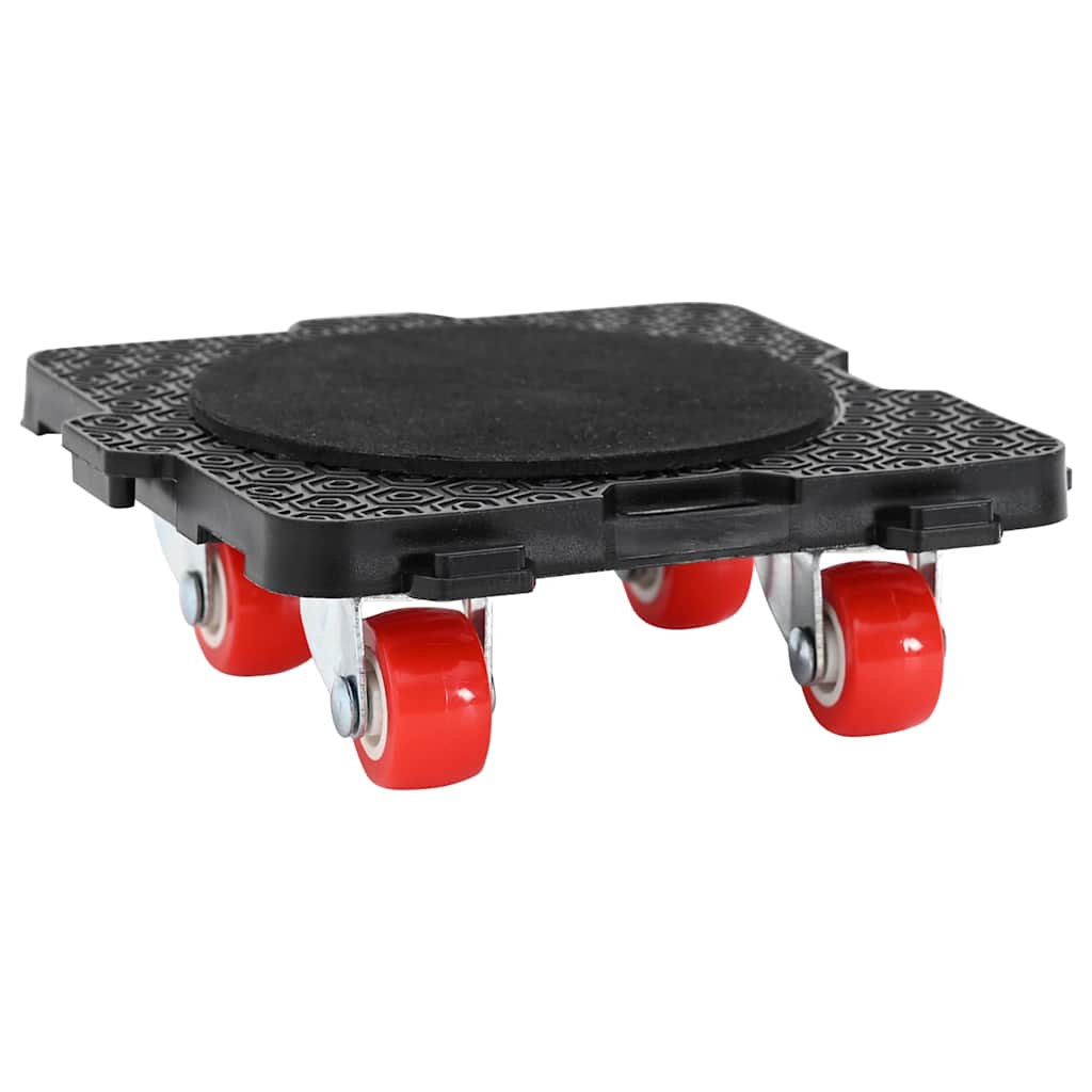 Ρόλοι Επίπλων 4 τεμ. με Ανυψωτικό Μαύρο 13,5x13,5x4,2 εκ. 300 κ.