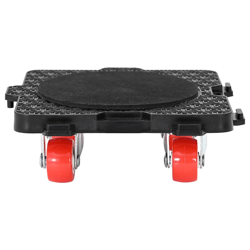 Ρόλοι Επίπλων 4 τεμ. με Ανυψωτικό Μαύρο 13,5x13,5x4,2 εκ. 300 κ.