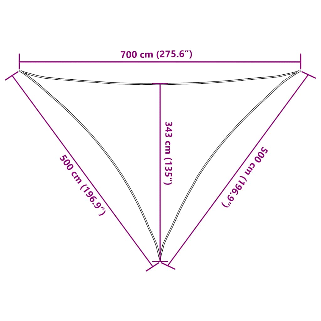 Σκίαστρο για Πανί Καφέ 7x5x5 μ. 100% Πολυεστέρας Oxford - Pakobazaar