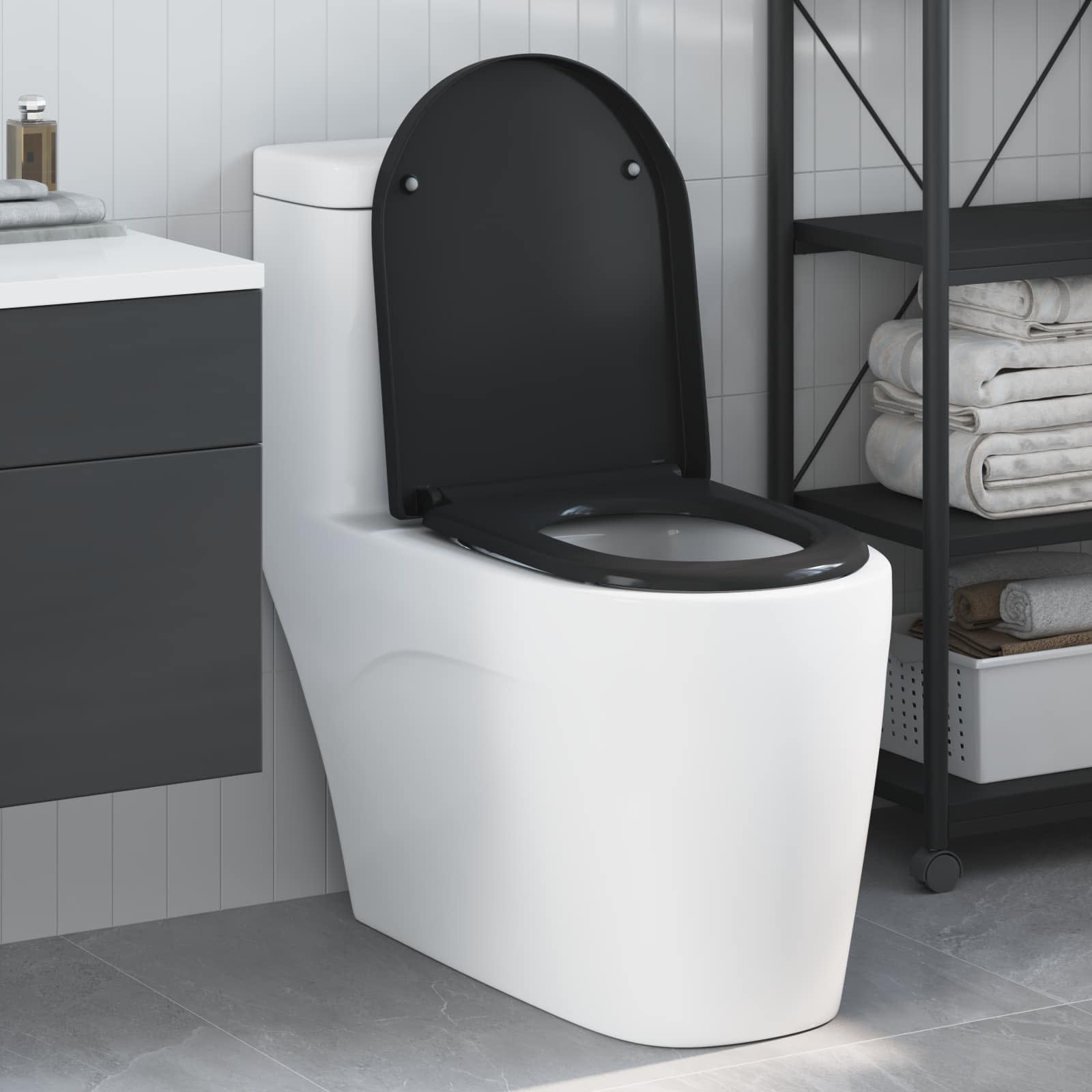 Λεκάνη Μαύρο 49 x 36 x 4 εκ Δυροπλάστ - Pakobazaar