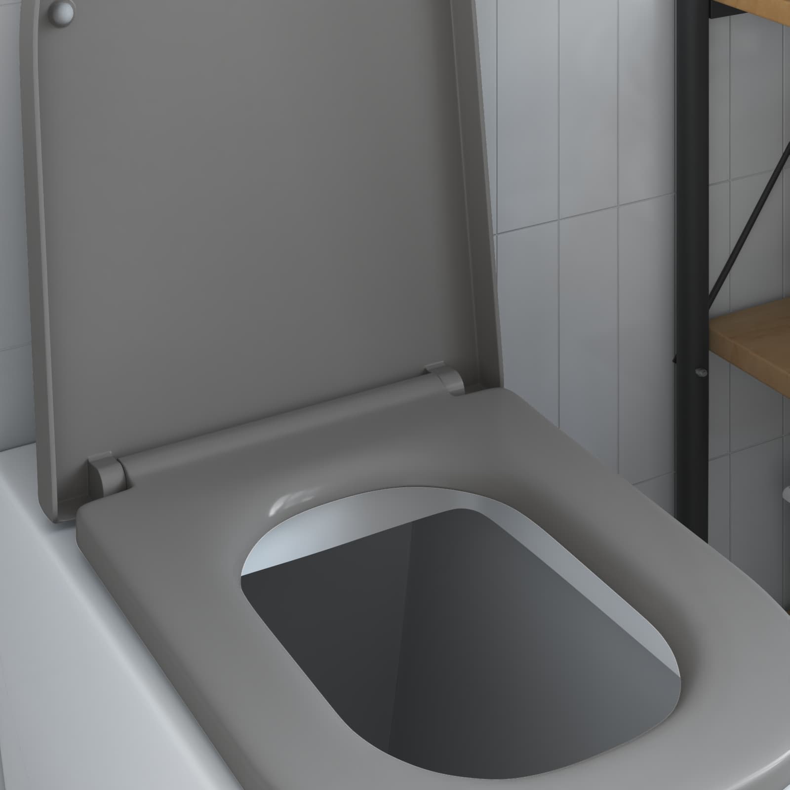 Λεκάνη Γκρι 47,5 x 35 x 3,6 εκ Δυροπλάστ - Pakobazaar