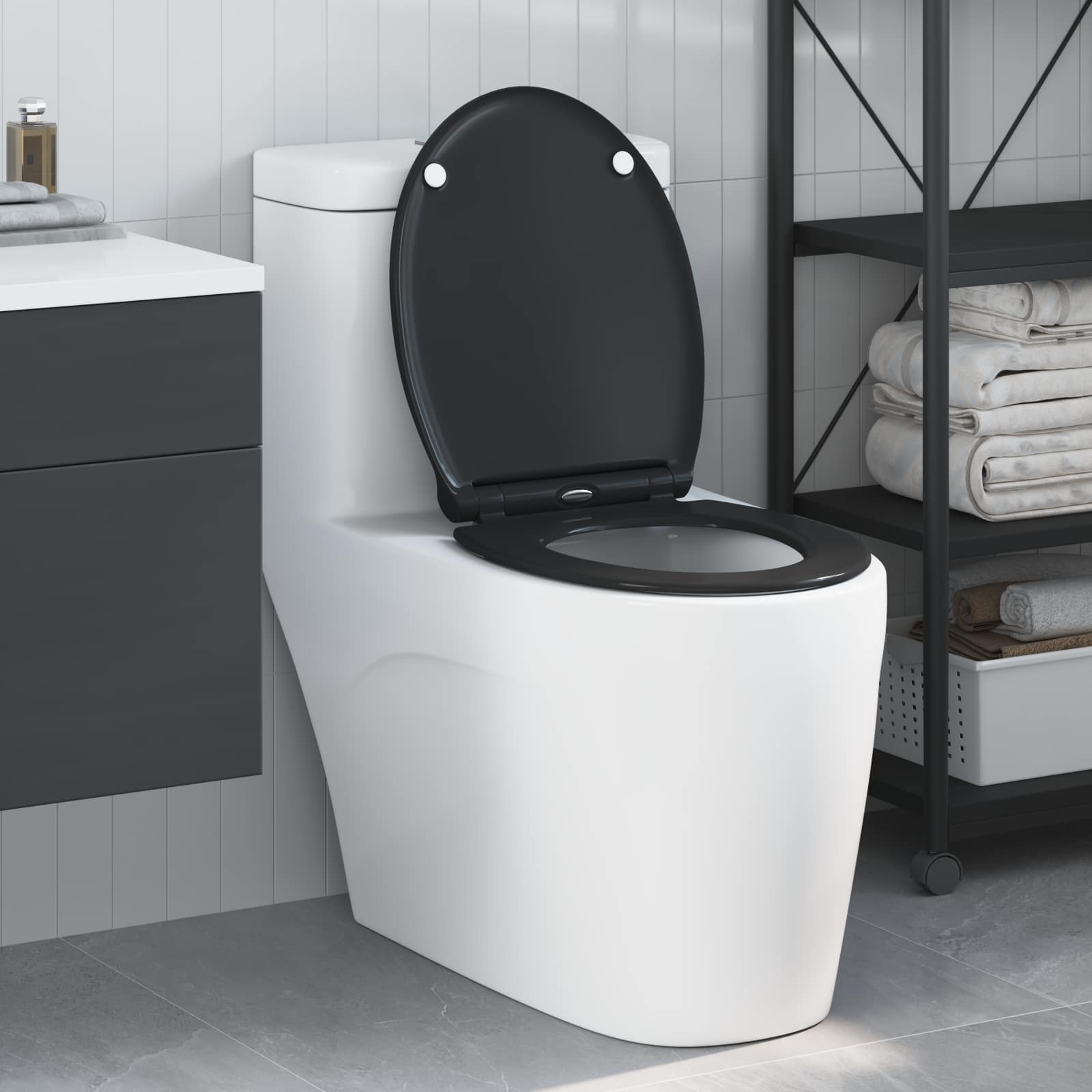 Λεκάνη Μαύρο 47 x 37,5 x 3,8 εκ Δυροπλάστ - Pakobazaar