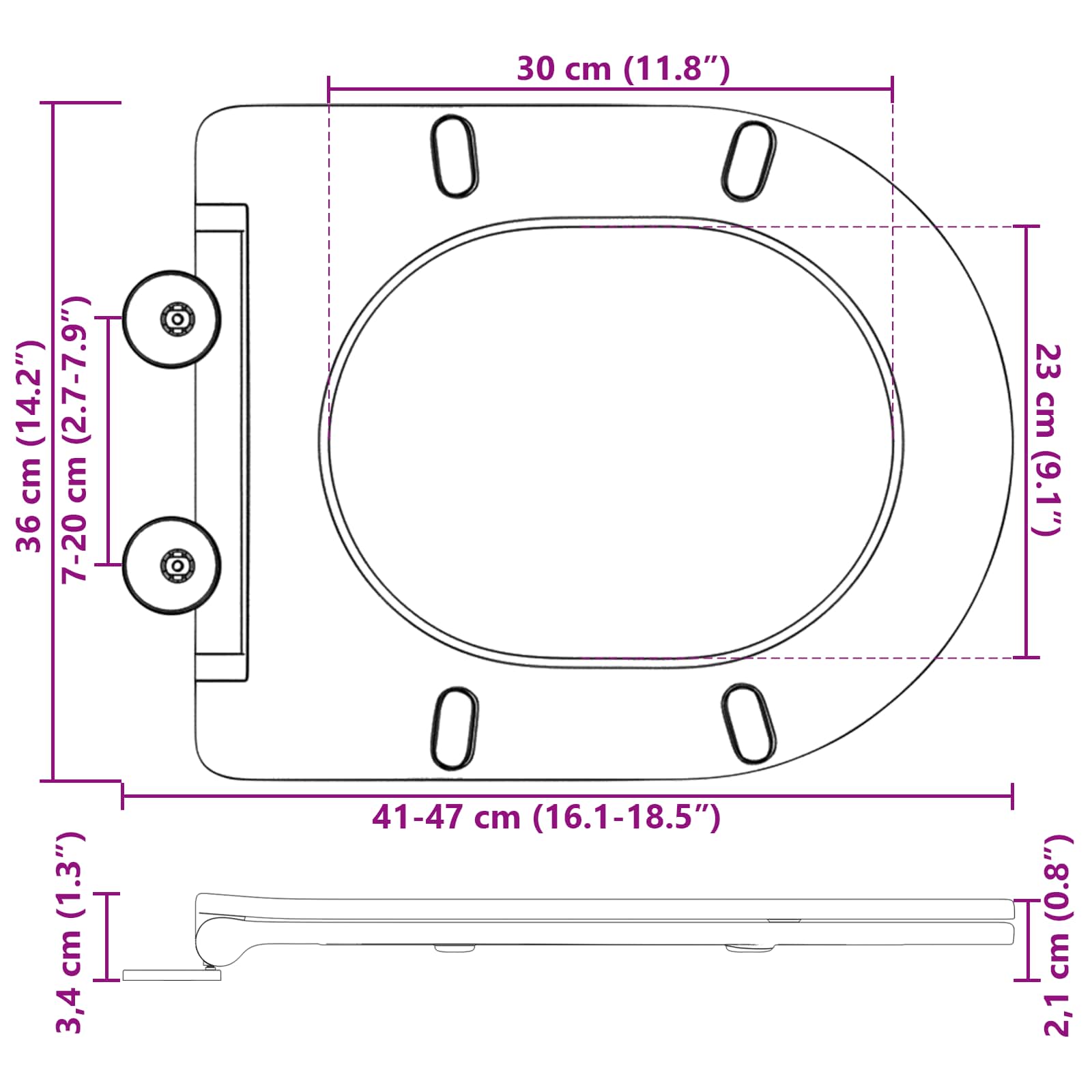 Λεκάνη Λευκό 47 x 36 x 3,4 εκ Δυροπλάστ - Pakobazaar