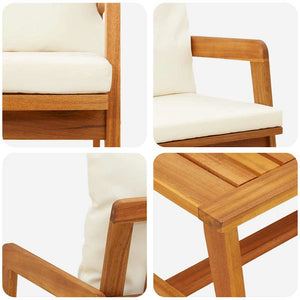 Σετ μπιστρό 3 τμχ. Καφέ Στερεό Ξύλο Ακακίας