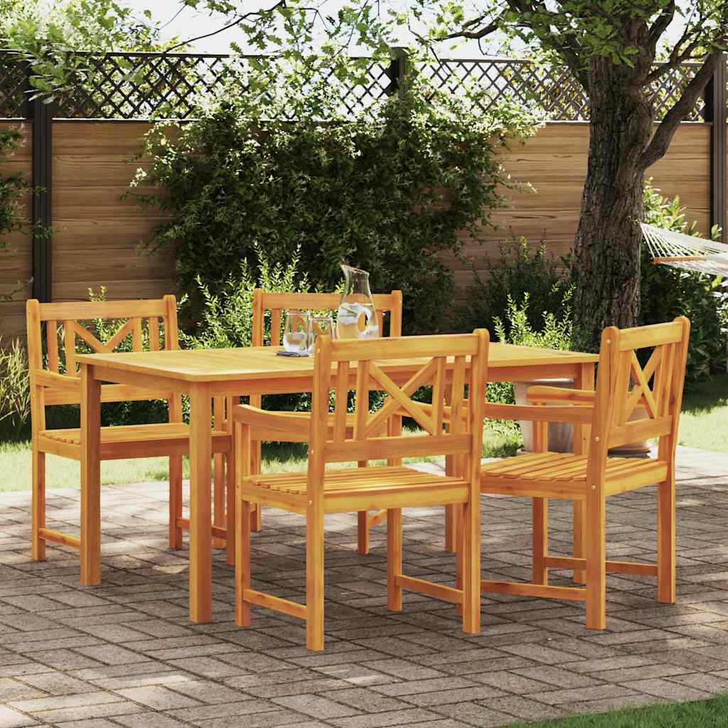 Εξωτερικός πάγκος 4 pcs Φυσικό 56 x 55,5 x 90 εκ.