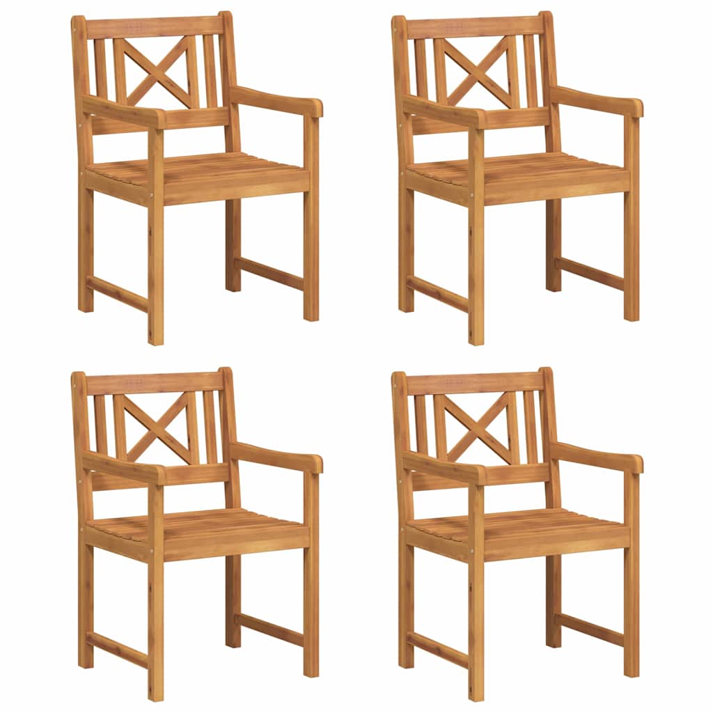 Εξωτερικός πάγκος 4 pcs Φυσικό 56 x 55,5 x 90 εκ.