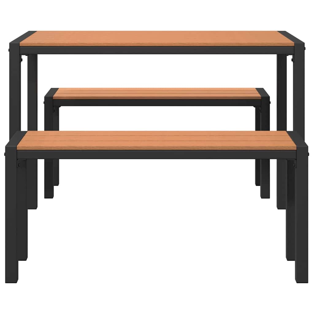 Σέτ φαγητού για κήπο 3 pcs Καφέ Ατσάλι - Pakobazaar