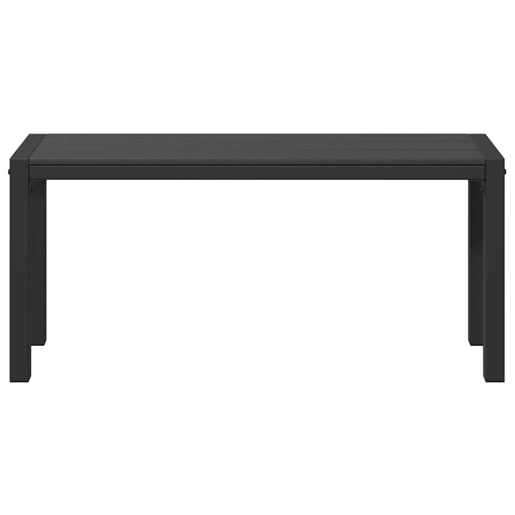 Παγκάκι κήπου Μαύρο 100 x 28 x 45 εκ. Ατσάλι