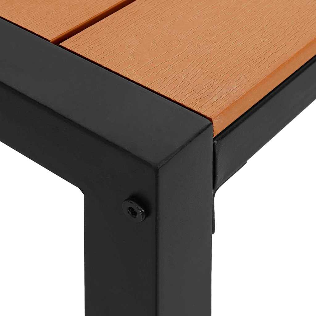 Παγκάκι κήπου Καφέ 100 x 28 x 45 εκ. Ατσάλι