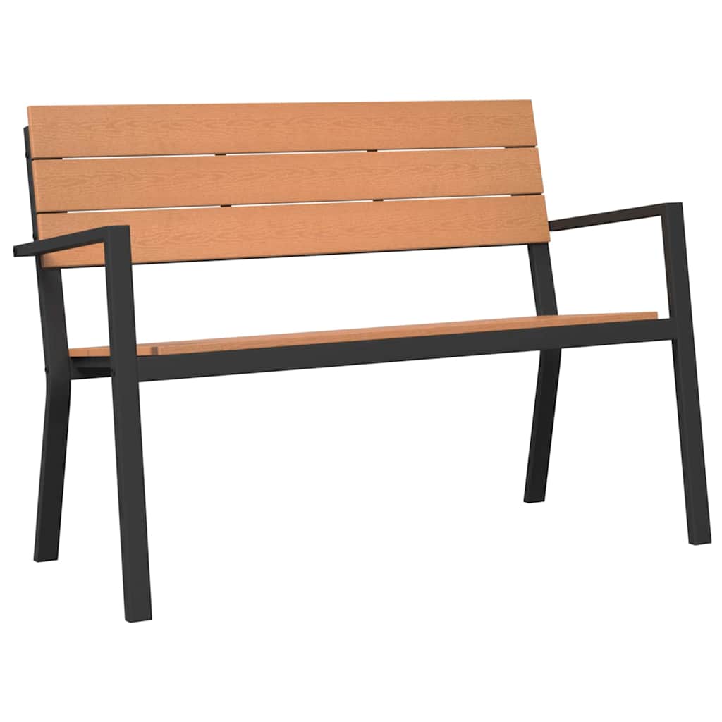 Παγκάκι κήπου Καφέ 118 x 54 x 77 εκ. Ατσάλι