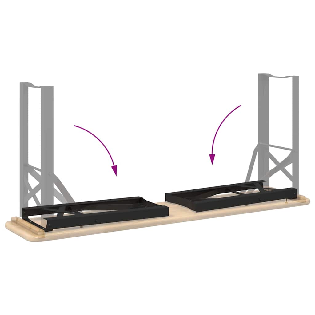 Πόδια Παγκάκι Μπύρας Μαύρο Χάλυβας με επίστρωση πούδρας - Pakobazaar
