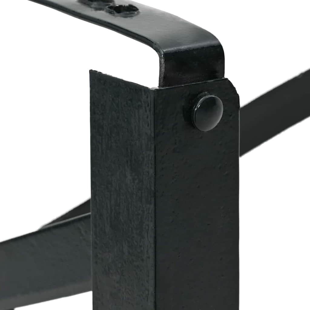 Πόδι Τραπέζι Μπύρας 2 pcs Μαύρο 39 x 3 x 75 εκ - Pakobazaar