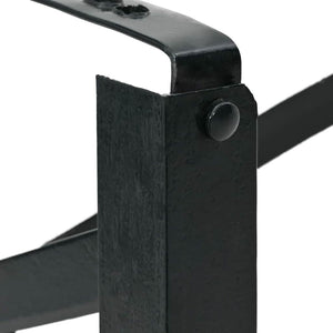 Πόδι Τραπέζι Μπύρας 2 pcs Μαύρο 39 x 3 x 75 εκ - Pakobazaar