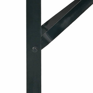 Πόδι Τραπέζι Μπύρας 2 pcs Μαύρο 39 x 3 x 75 εκ - Pakobazaar