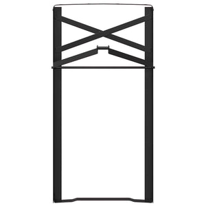 Πόδι Τραπέζι Μπύρας 2 pcs Μαύρο 39 x 3 x 75 εκ - Pakobazaar