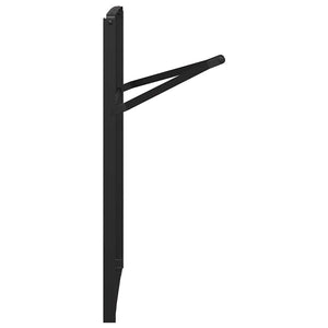 Πόδι Τραπέζι Μπύρας 2 pcs Μαύρο 39 x 3 x 75 εκ - Pakobazaar