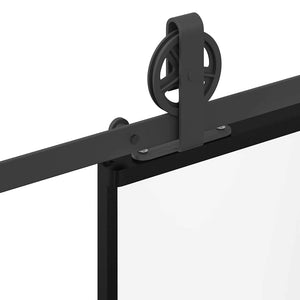 Συρόμενη πόρτα με σετ υλικού 102x205 cm ESG Γυαλί&Αλουμίνιο - Pakobazaar