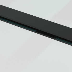 Συρόμενη πόρτα με σετ υλικού 102x205 cm ESG Γυαλί&Αλουμίνιο - Pakobazaar