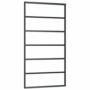 Συρόμενη πόρτα με σετ υλικού 102x205 cm ESG Γυαλί&Αλουμίνιο