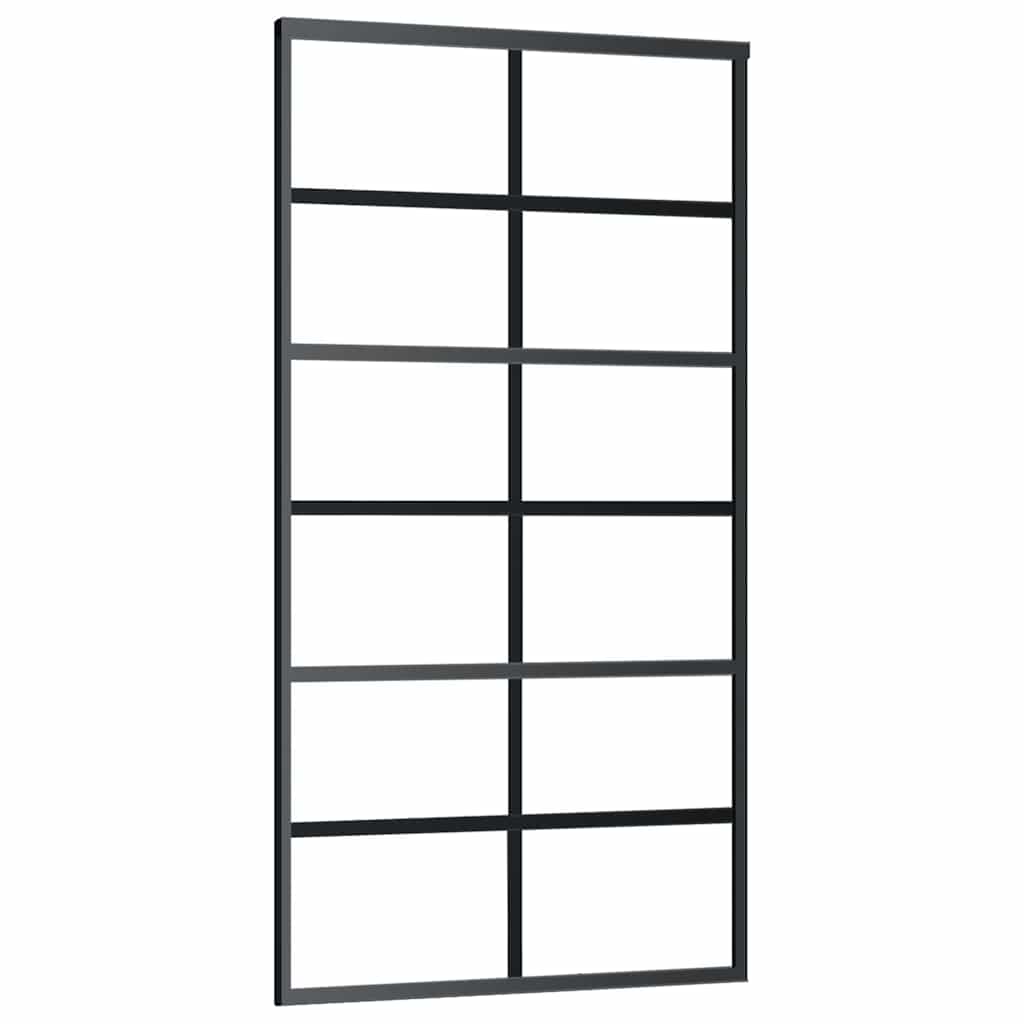 Συρόμενη πόρτα με σετ υλικού 102x205 cm ESG Γυαλί&Αλουμίνιο