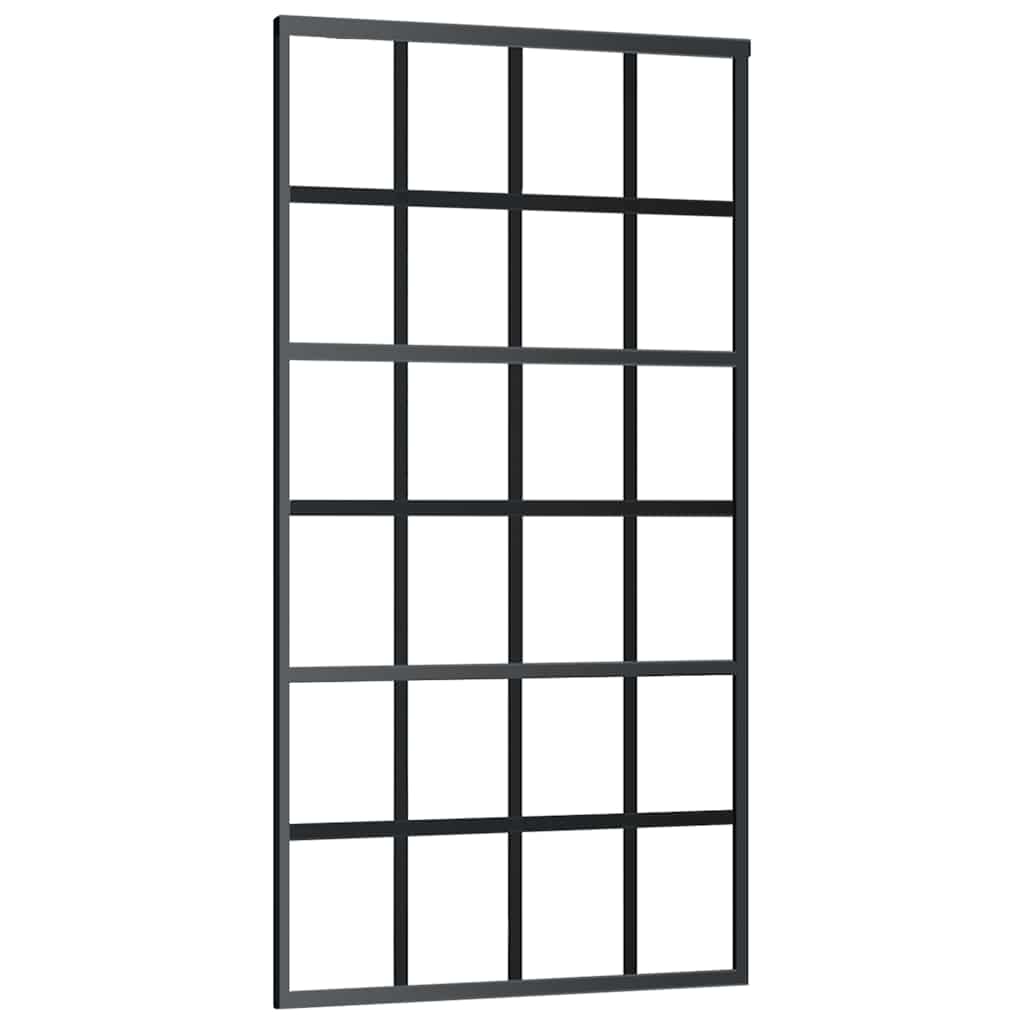 Συρόμενη πόρτα με σετ υλικού 102x205 cm ESG Γυαλί&Αλουμίνιο