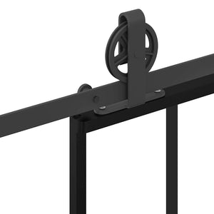 Συρόμενη πόρτα με σετ υλικού 102x205 cm ESG Γυαλί&Αλουμίνιο