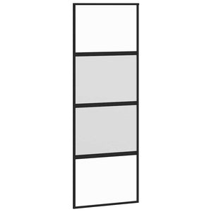 Συρόμενη πόρτα με σετ υλικού 76x205 cm από γυαλί&Αλουμίνιο