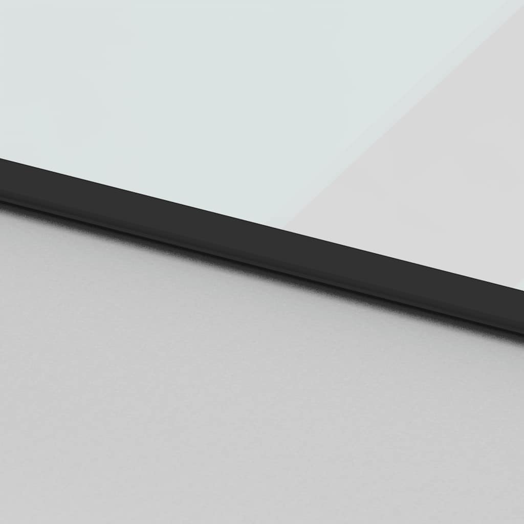 Συρόμενη πόρτα με σετ υλικού 76x205 cm από γυαλί&Αλουμίνιο