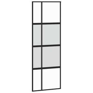 Συρόμενη πόρτα με σετ υλικού 76x205 cm από γυαλί&Αλουμίνιο - Pakobazaar