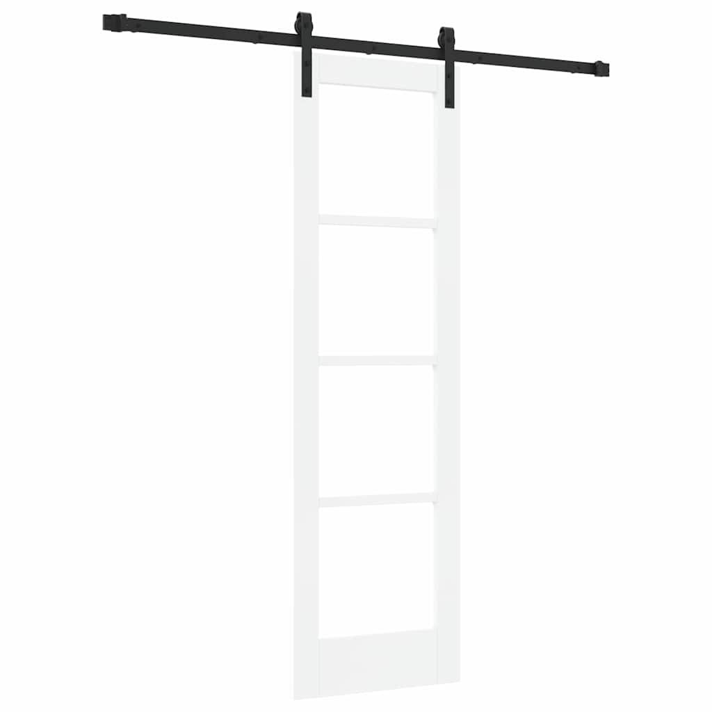 Συρόμενη Πόρτα ORKDAL Λευκό και Μαύρο 61 x 198,5 εκ. - Pakobazaar