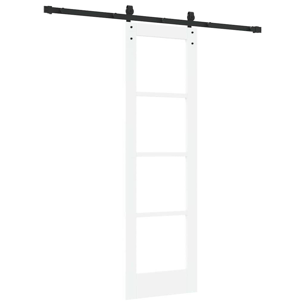 Συρόμενη Πόρτα ORKDAL Λευκό και Μαύρο 61 x 198,5 εκ. - Pakobazaar