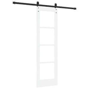 Συρόμενη Πόρτα ORKDAL Λευκό και Μαύρο 61 x 198,5 εκ. - Pakobazaar