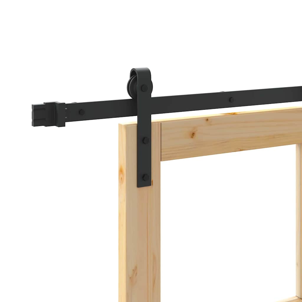 Συρόμενη Πόρτα ORKDAL Φυσικό και Μαύρο 78 x 232 cm